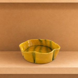 Yellow Scalloped-Edge Bowl
