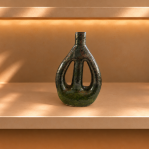 Green Glazed Openwork Amphora (Pair)